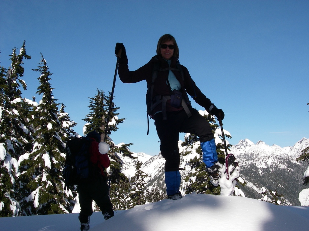 Julie atop summit